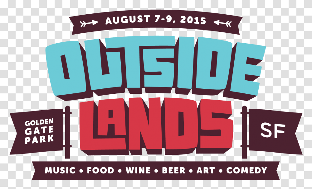 Outside Lands 2015 Announces Line Up Elton John Kendrick Outside Lands Festival Logo, Poster, Advertisement, Flyer, Paper Transparent Png
