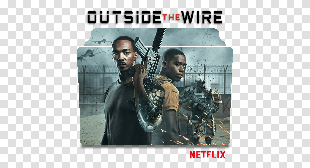 Outside The Wire 2021 Movie Folder Icon Filme De Netflix 2021, Person, Human, Call Of Duty, Poster Transparent Png