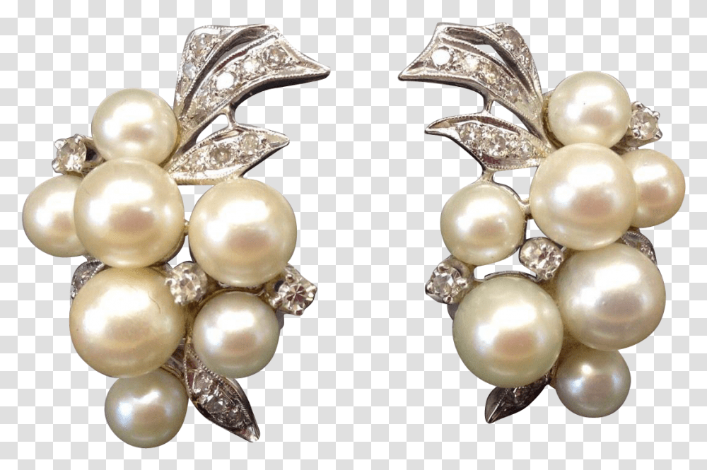 Outstanding Art Deco 1940s 1950s Diamond Cultured Pearl, Jewelry, Accessories, Accessory, Lamp Transparent Png