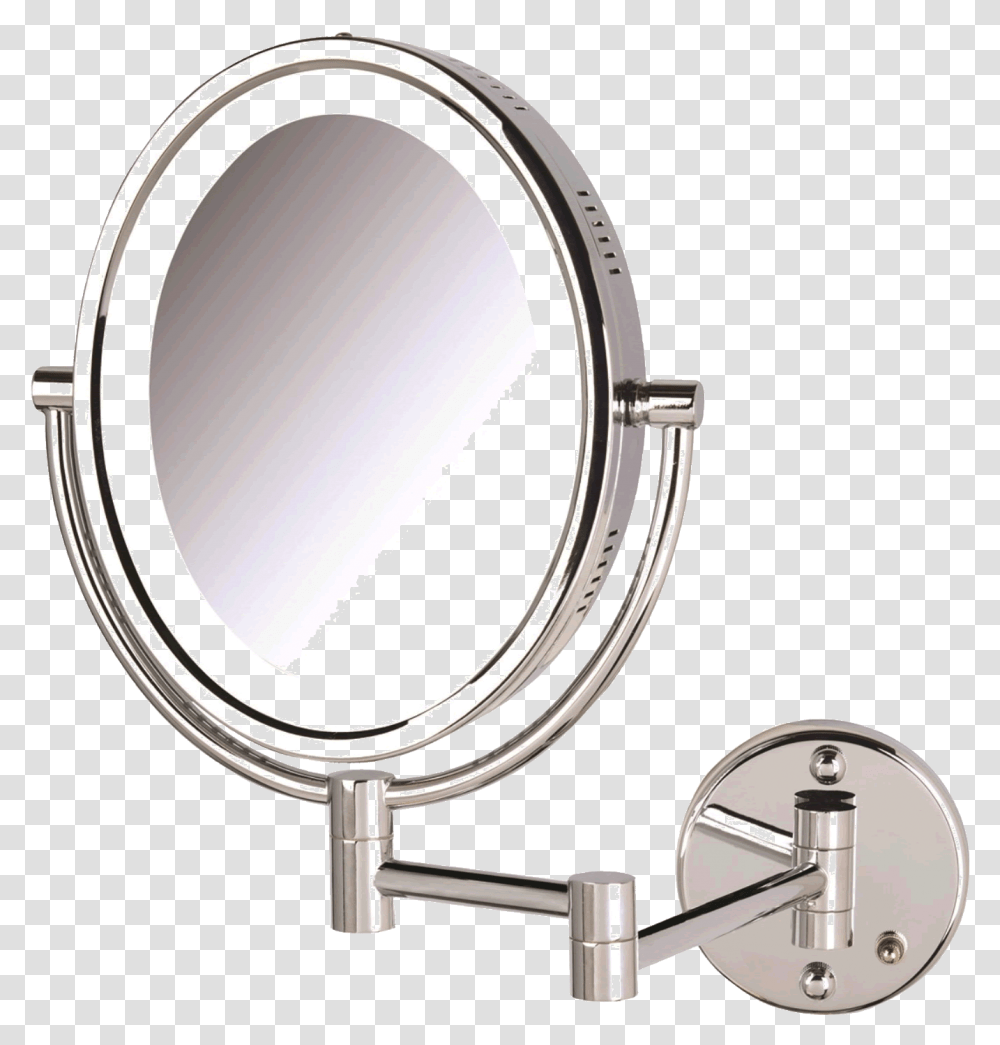 Oval 5x Plug In Wall Mounted Makeup Mirror Swing Arm Bathroom Mirror, Shower Faucet Transparent Png