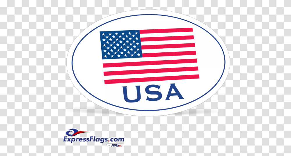 Oval American Flag Die Cut Decals 4 In X 6 In American Flag, Symbol, Label, Text, Logo Transparent Png