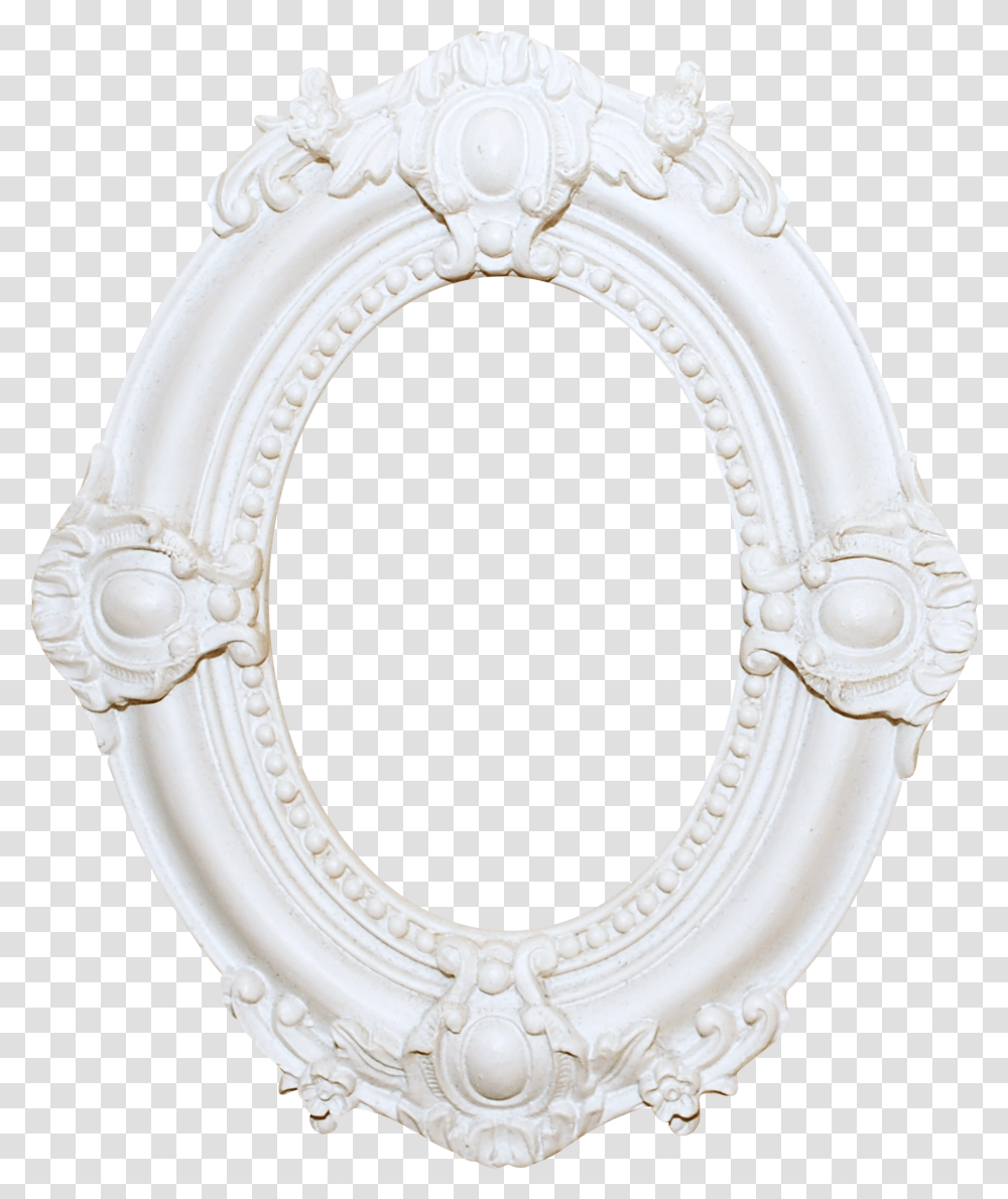 Oval Beautiful White Frame Free Hq Clipart Circle, Diaper, Mirror Transparent Png