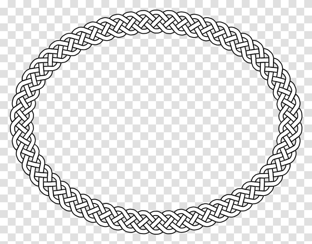 Oval Border Circle, Chain, Rug Transparent Png