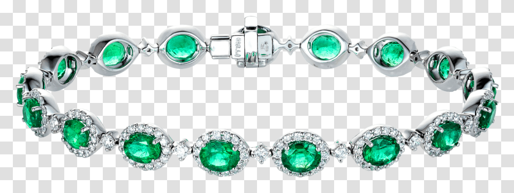 Oval Cut Emerald And Diamond Regal Bracelet Bracelet, Jewelry, Accessories, Accessory, Gemstone Transparent Png