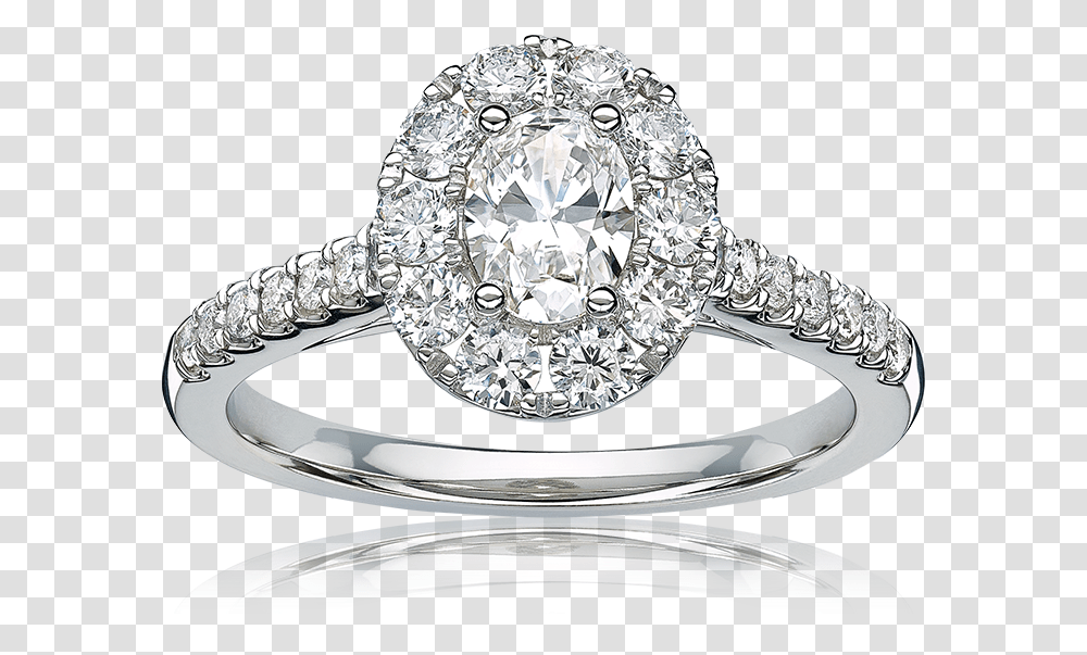 Oval Diamond Wedding Ring Halo, Accessories, Accessory, Jewelry, Platinum Transparent Png