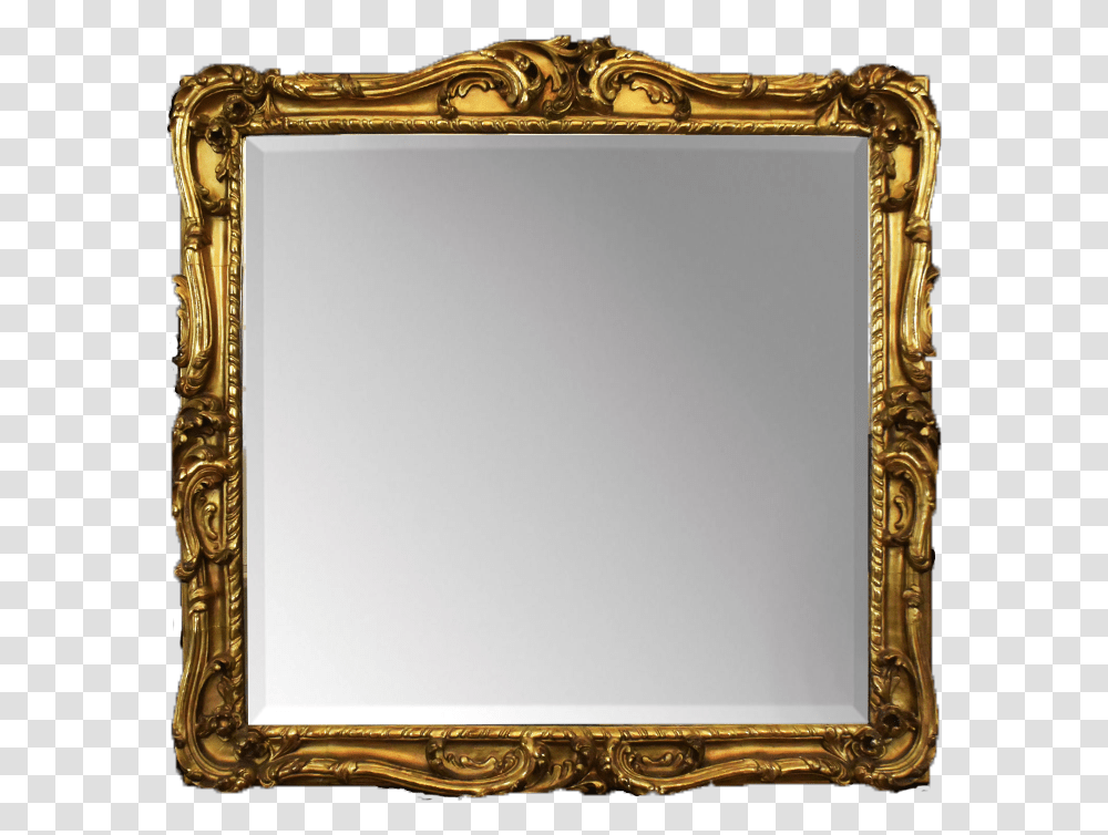 Oval Florentine Frame Picture Frame, Mirror Transparent Png