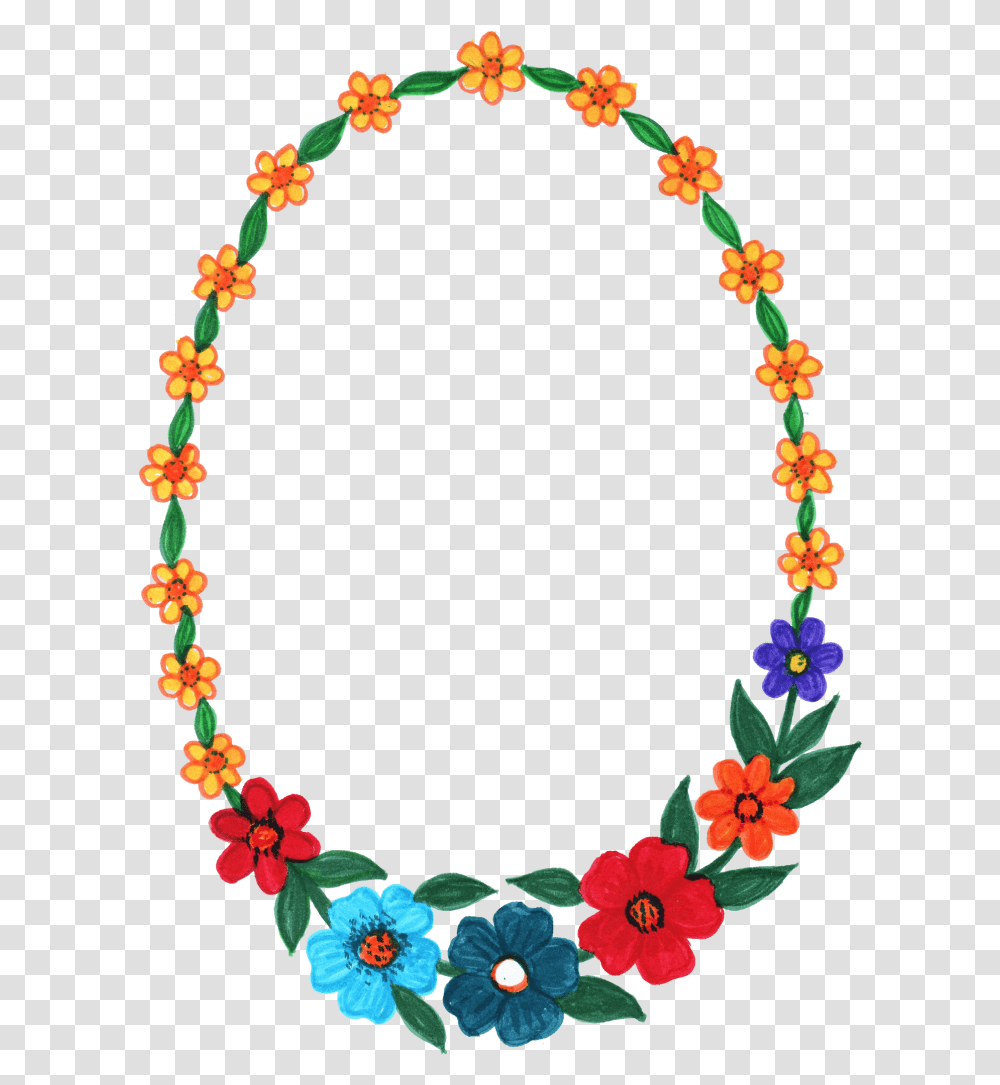 Oval Flower Frame Death Photo Frame Hd, Plant, Blossom, Bracelet, Jewelry Transparent Png