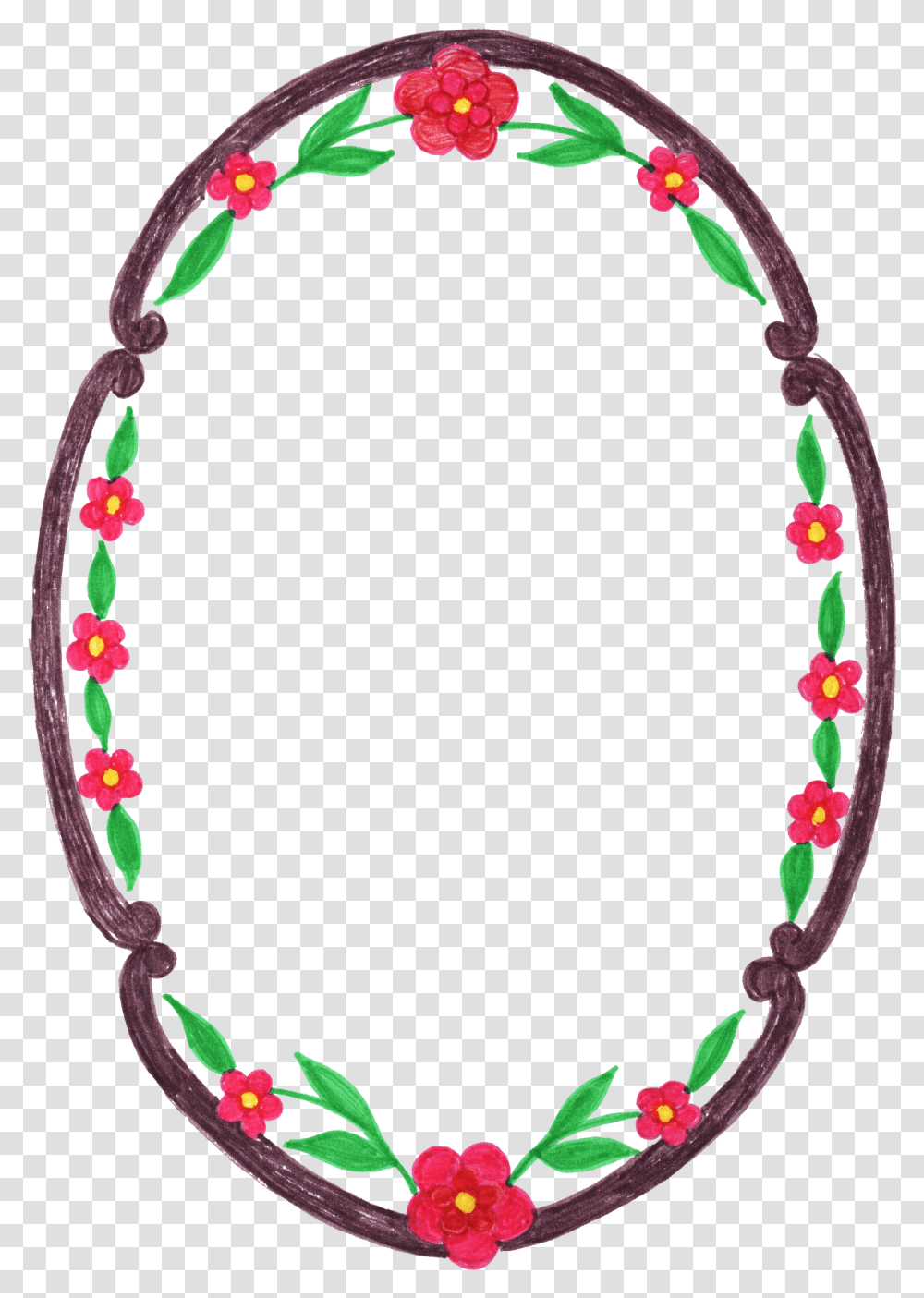 Oval Flower Frame Portable Network Graphics, Accessories, Accessory, Necklace, Jewelry Transparent Png