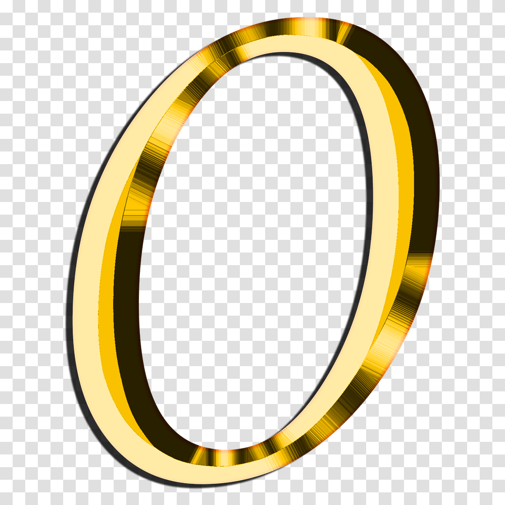 Oval Gold Number 0, Tape Transparent Png