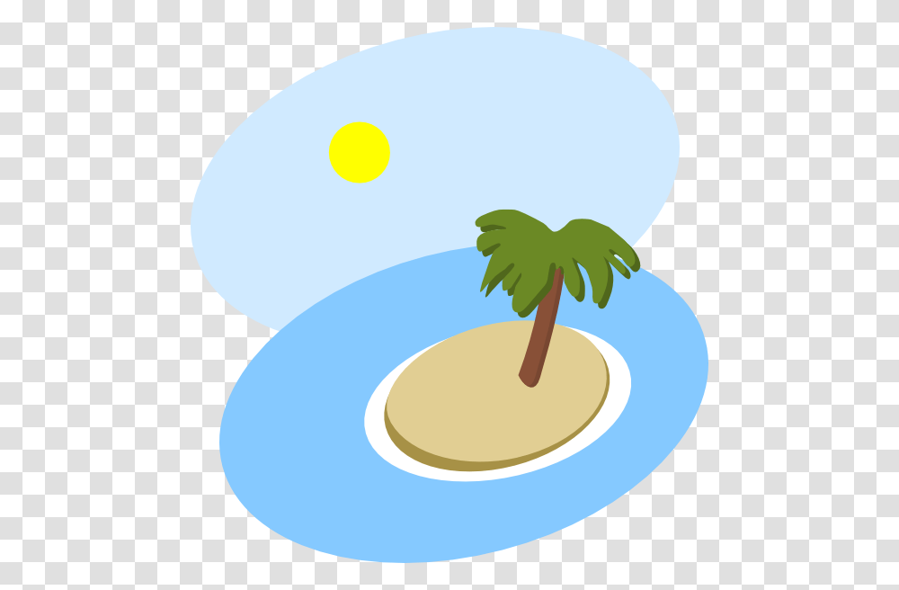 Oval Island Scene Clip Art, Plant, Tree, Palm Tree Transparent Png