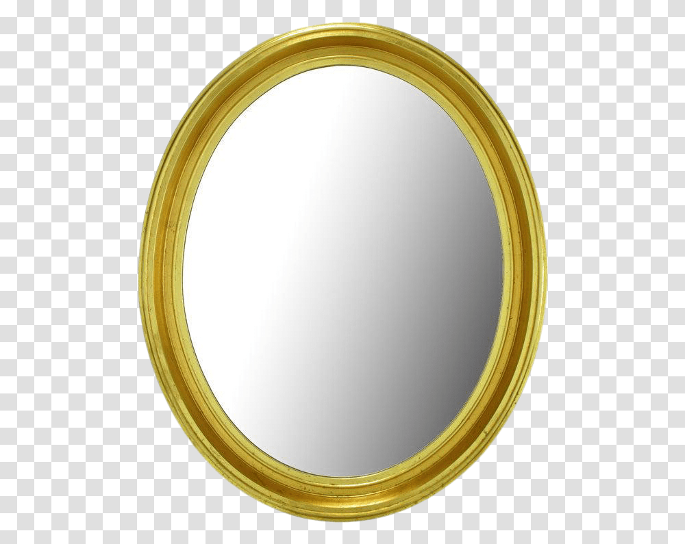 Oval Light And Dark Gilded Wall Mirror For Sale Circle Transparent Png