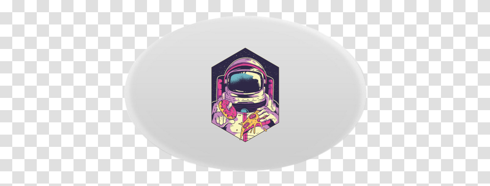 Oval Magnet With Printing Astronaut Food Pizza Astronauta, Bottle, Ink Bottle Transparent Png