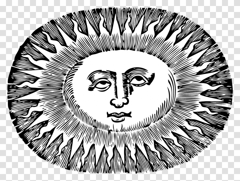 Oval Sun, Face, Head, Drawing Transparent Png
