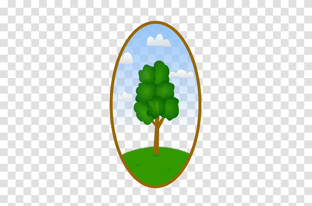 Oval Tree Landscape Clipart For Web, Plant, Egg, Food, Easter Egg Transparent Png