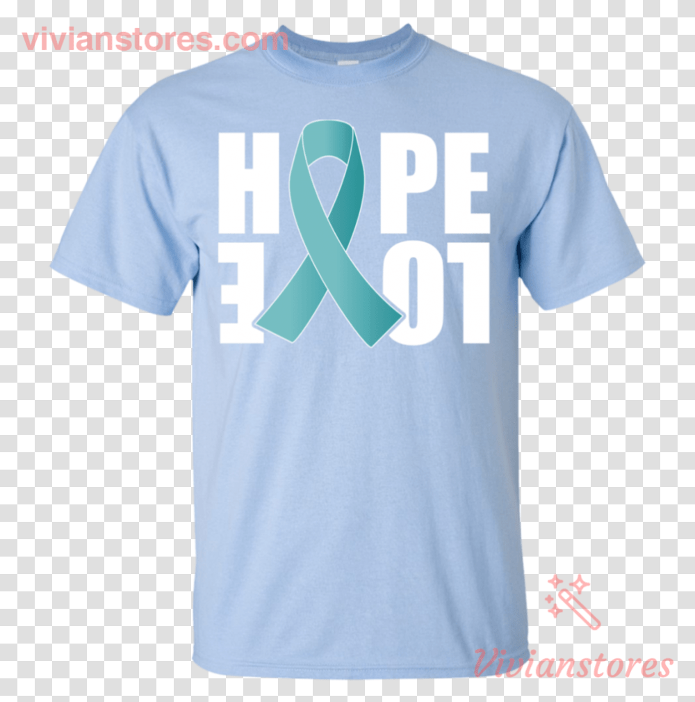 Ovarian Cancer Awareness Ribbon Hope T Shirt Vivianstores Modelo Shirts, Apparel, T-Shirt Transparent Png