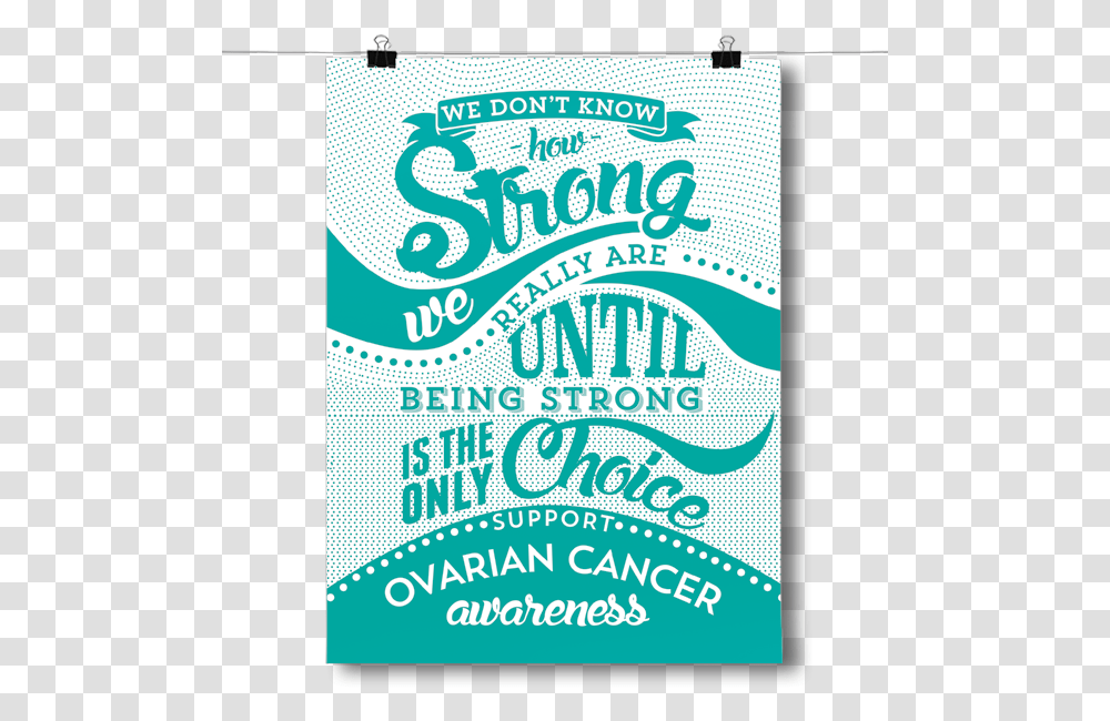 Ovarian Cancer How Strong Christmas Card, Advertisement, Electronics, Poster Transparent Png