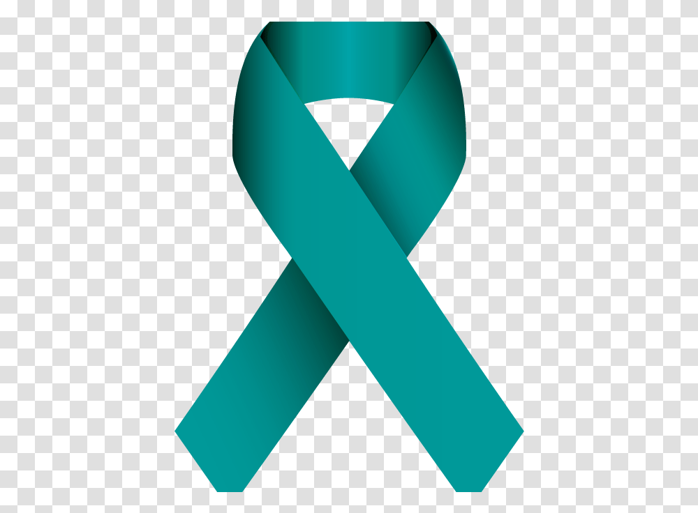 Ovarian Cancer Ribbon Free Teal Ribbon Sexual Assault, Tie, Accessories, Accessory, Knot Transparent Png