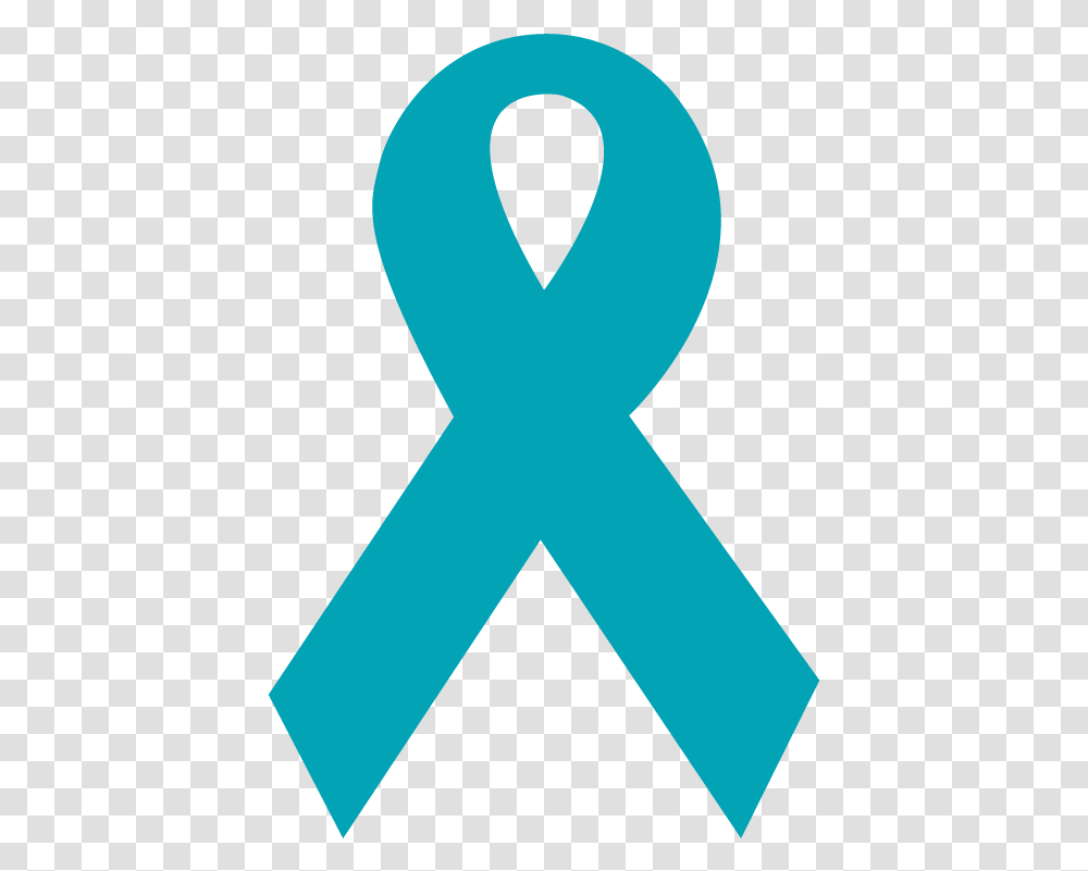 Ovarian Cancer Ribbon From Us To You Ribbon Cmyk Clip Art, Alphabet, Text, Symbol, Hand Transparent Png