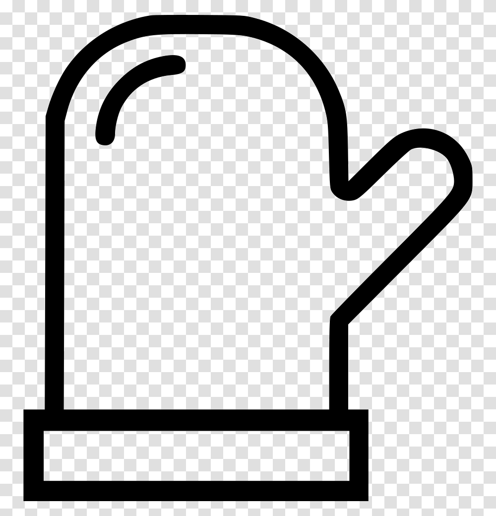 Oven Mitt Glove Icon Free Download, Stencil, Silhouette Transparent Png
