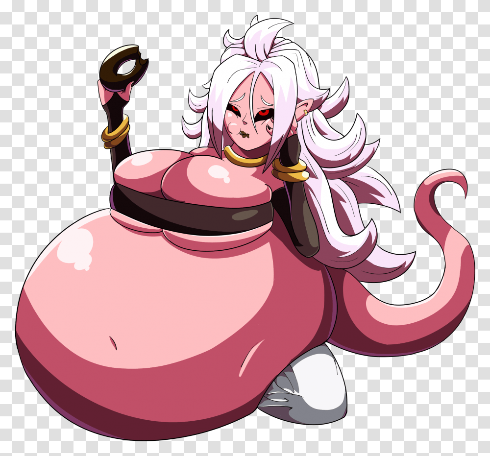 Over 9000 Treats Later Fat Majin Android, Costume, Sweets, Food, Birthday Cake Transparent Png