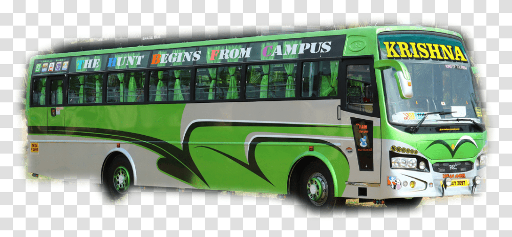 Over A Period Of One Year We Krishna Tours And Travels Krishna Tour And Travels Bus, Vehicle, Transportation, Wheel, Machine Transparent Png