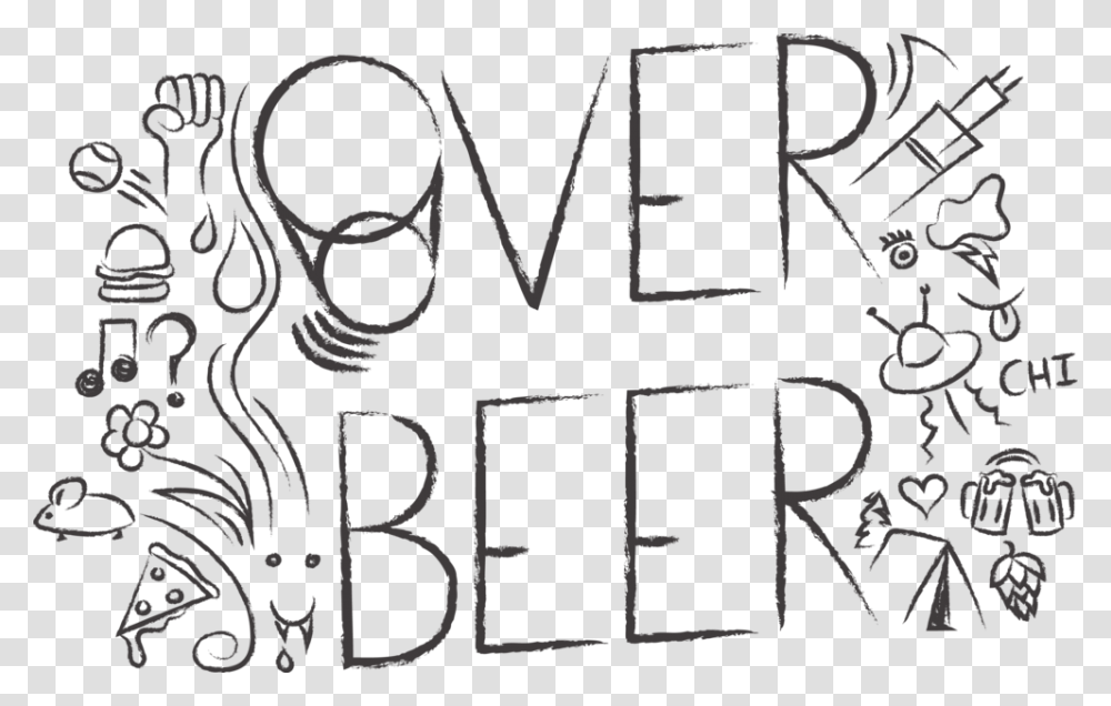 Over Beer Doodle Revolution Dance Studio, Number, Alphabet Transparent Png