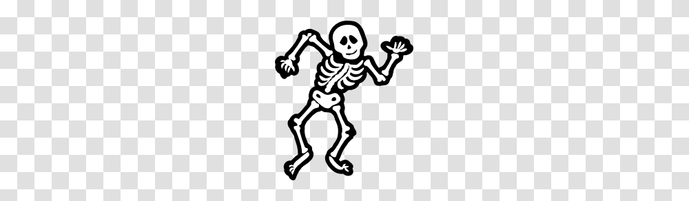 Over Skeleton Cliparts Skeleton, Stencil Transparent Png