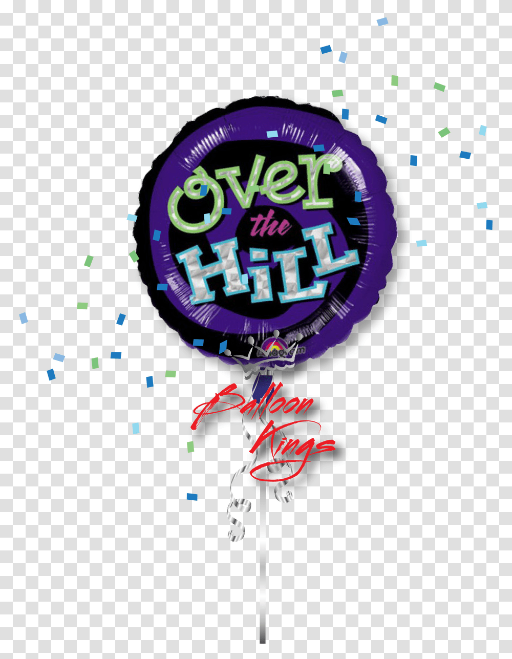 Over The Hill Over The Hill Balloon, Paper, Confetti Transparent Png