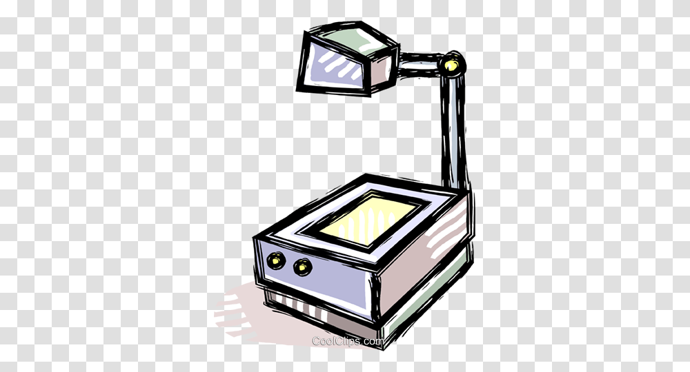 Overhead Projector Royalty Free Vector Clip Art Illustration, Electronics, Hardware, Computer, Computer Hardware Transparent Png
