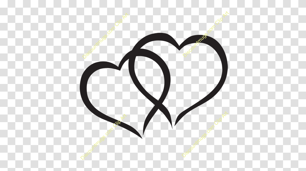 Overlap Of Hearts Clipart, Alphabet, Number Transparent Png