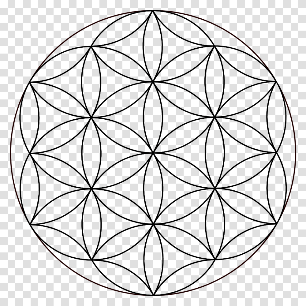 Overlapping Circles Grid Sacred Geometry Vitruvian Sacred Geometry Patterns, Moon, Outer Space, Night, Astronomy Transparent Png