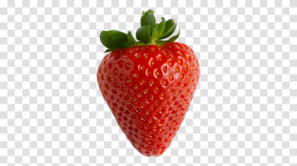 Overlay And Strawberry Image Red And Green Strawberry, Fruit, Plant, Food, Fungus Transparent Png