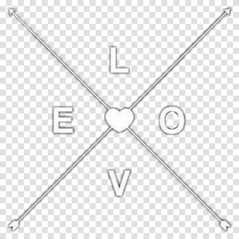 Overlay Blanco Love Corazon Heart Flechas Wall Clock, Bow, Number Transparent Png