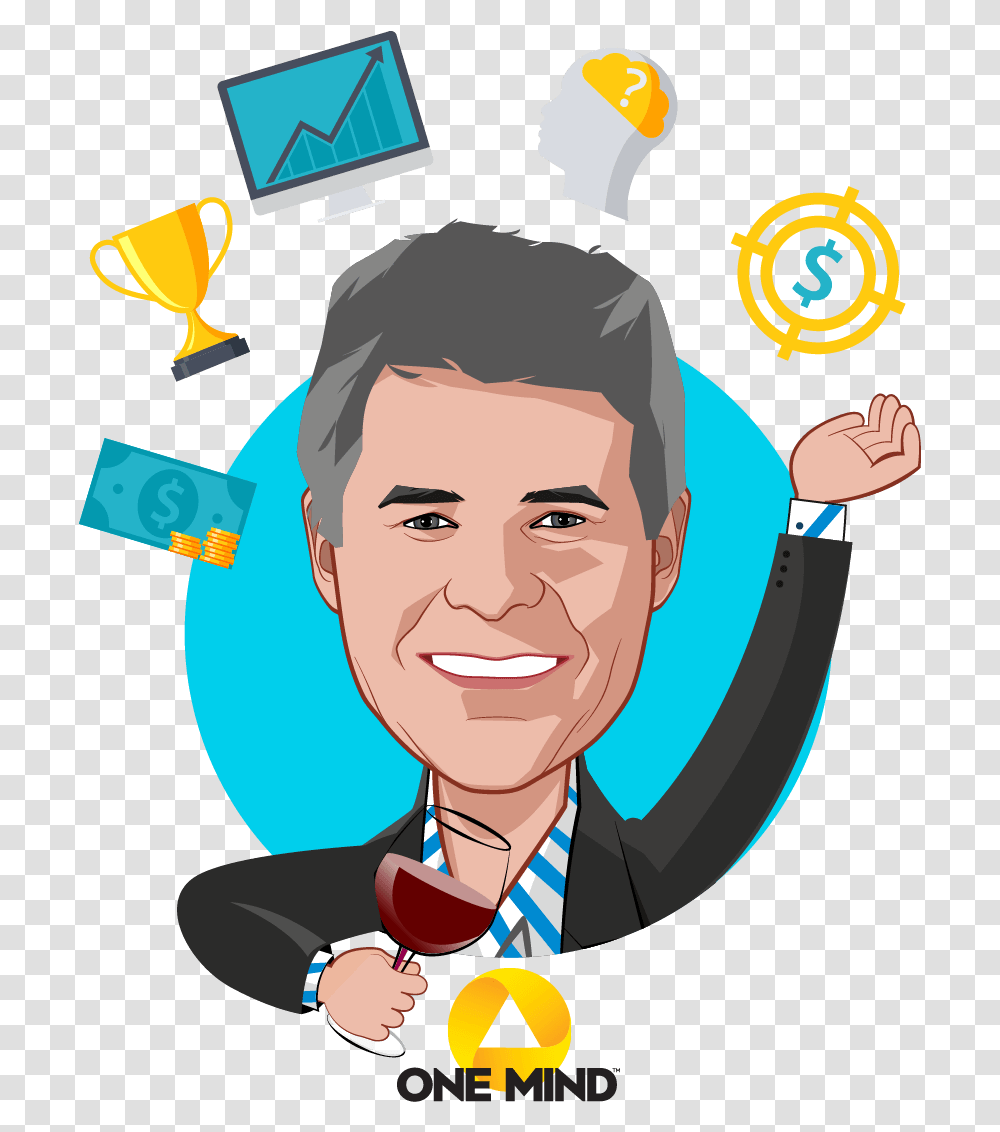 Overlay Caricature Of Garen Staglin Who Is Speaking Cartoon, Face, Person, Head, Gold Transparent Png