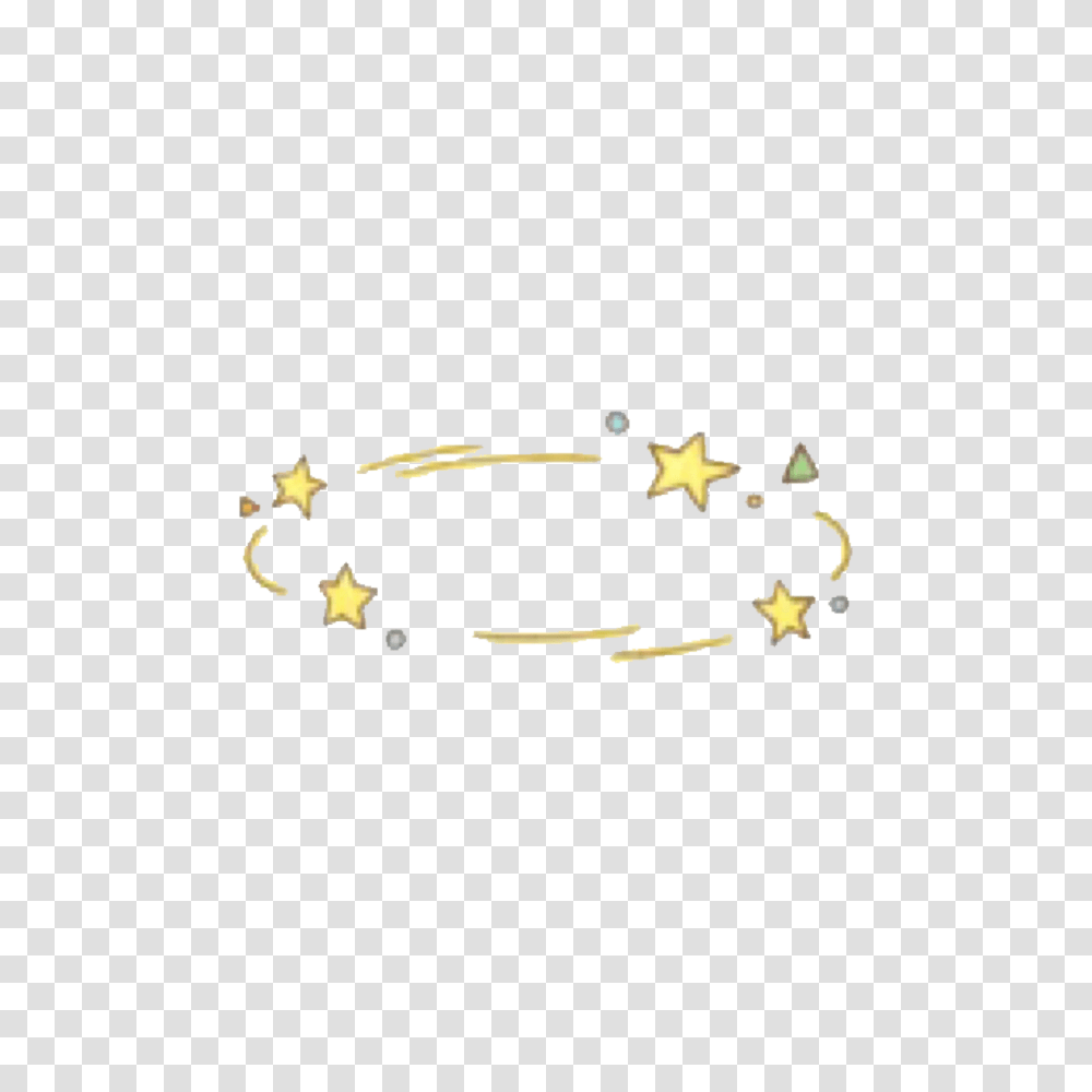 Overlay Crown Star Space Sky Planet Tumblr Stars Yellow, Accessories, Accessory, Jewelry, Bracelet Transparent Png