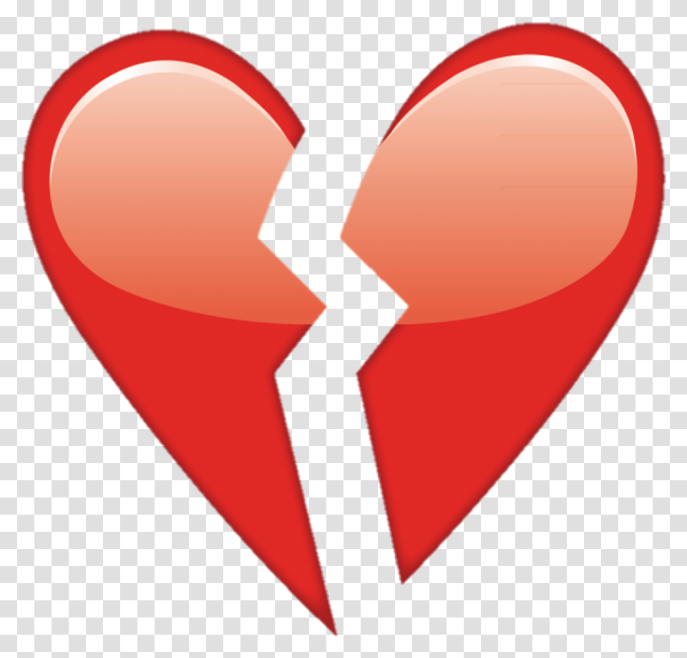 Overlay Tumblr Heart Corazonroto Corazon Heartbroken Broken Heart Emoji, Balloon Transparent Png