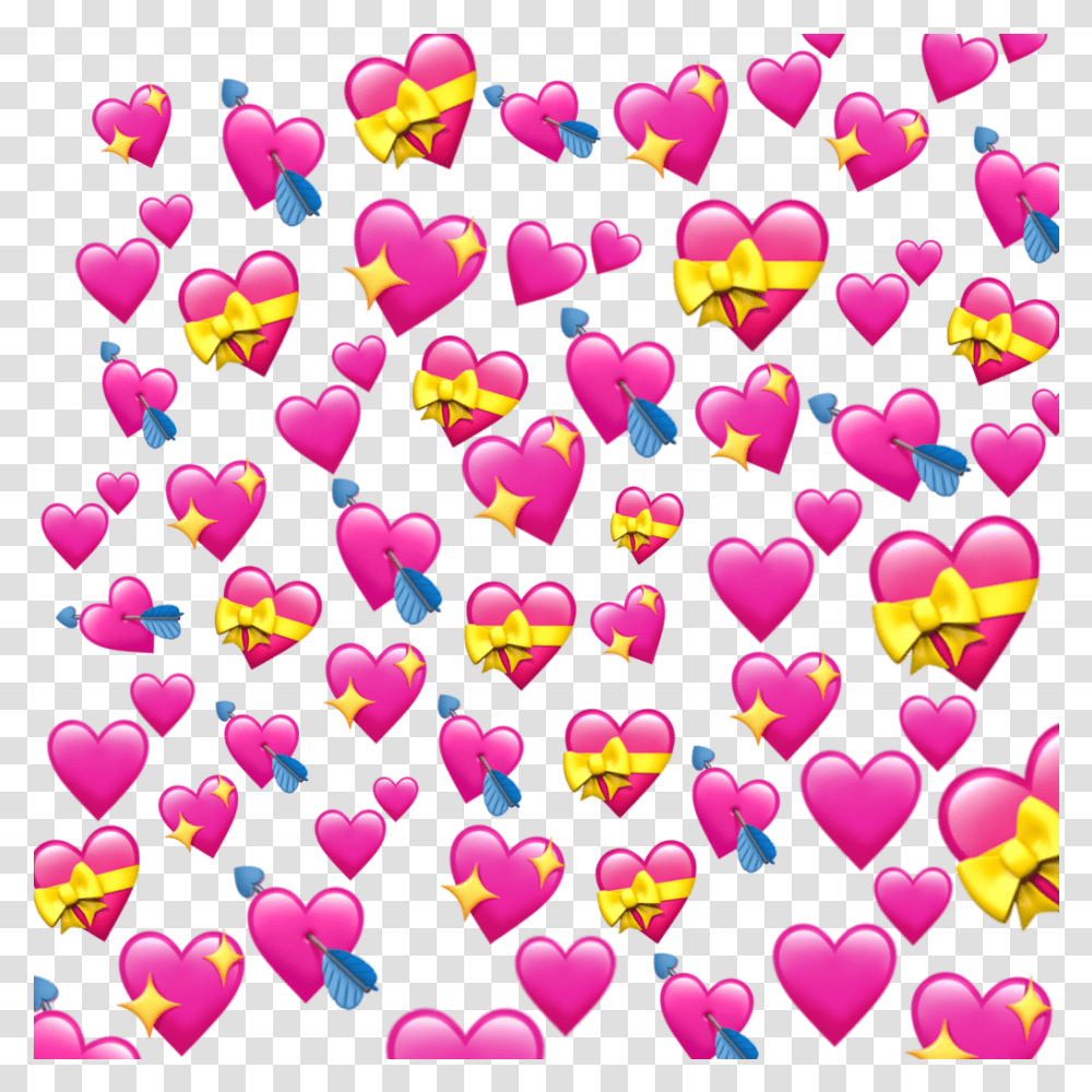Overlays Heart Hearts Iphone Emoji Overlay Heart Emoji, Balloon, Sprinkles, Confetti, Paper Transparent Png