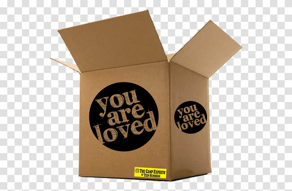 Overnight Camp You Are Loved, Box, Cardboard, Carton, Package Delivery Transparent Png