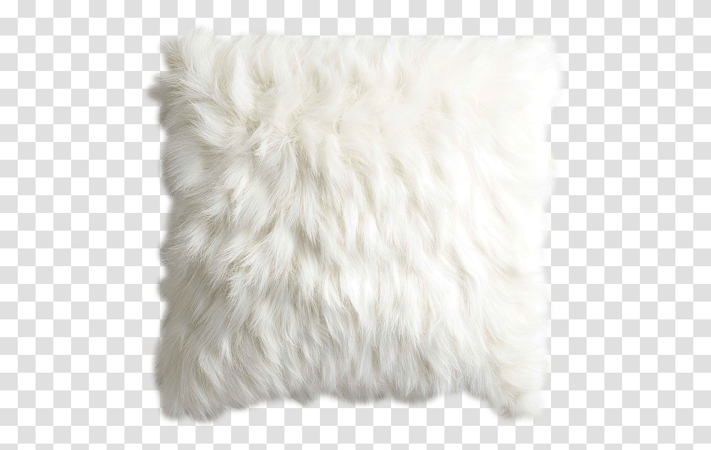 Oversized Ivory Faux Fur Eyelash Pillow, Cushion, Rug, Dog, Pet Transparent Png