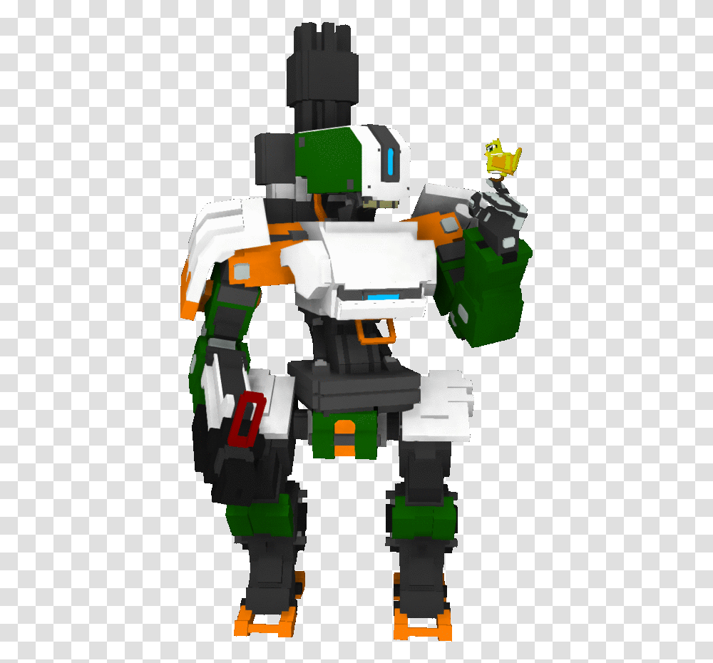 Overwatch Bastion Picture Robot, Toy, Minecraft Transparent Png