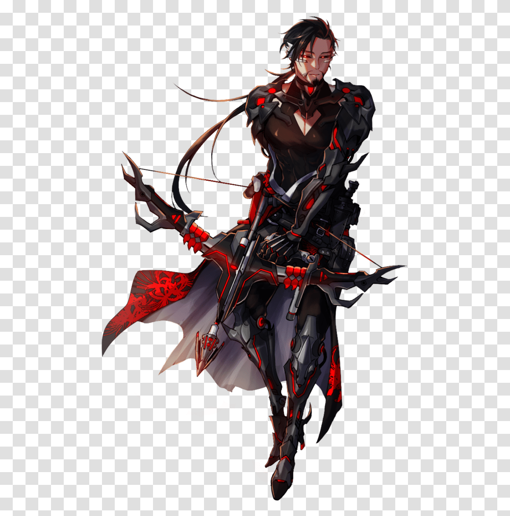 Overwatch Blackwatch Hanzo, Person, Human, Bow, Sport Transparent Png