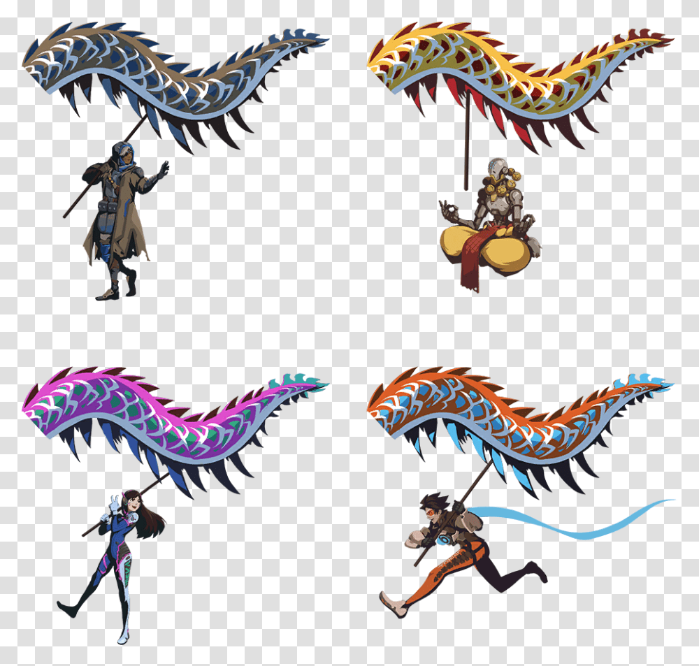 Overwatch Dragon Dance Sprays, Person, Human Transparent Png