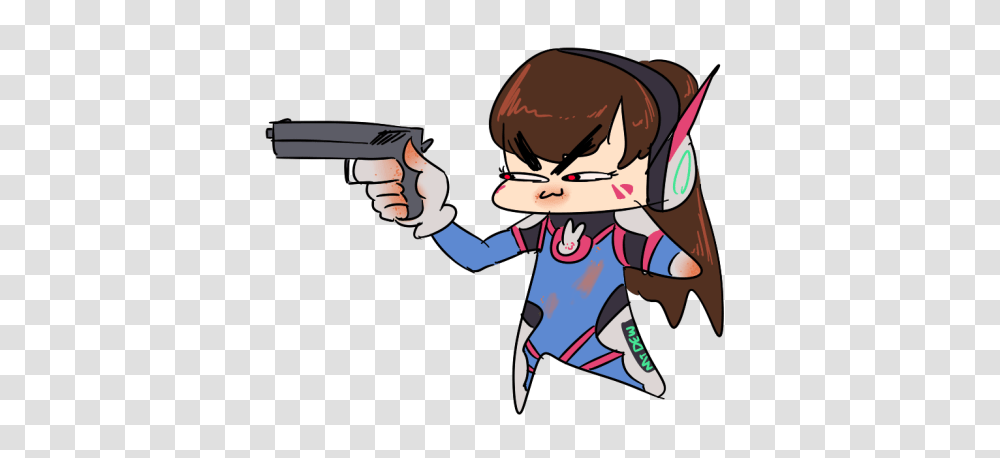 Overwatch Fans Have Turned Dva Into A Dorito Eating Gremlin, Weapon, Weaponry, Gun, Handgun Transparent Png