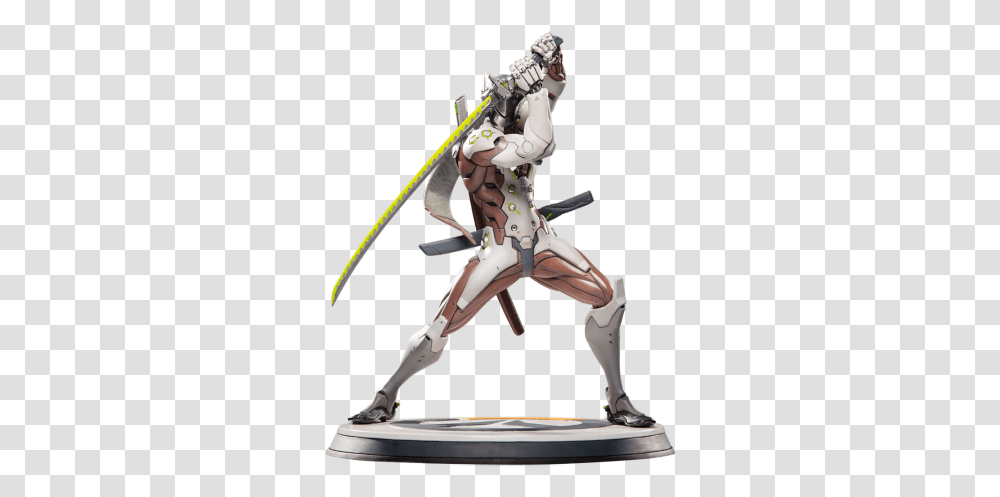 Overwatch Genji Statue 360 View Blizzard Figurine, Person, Human, Toy, Sport Transparent Png