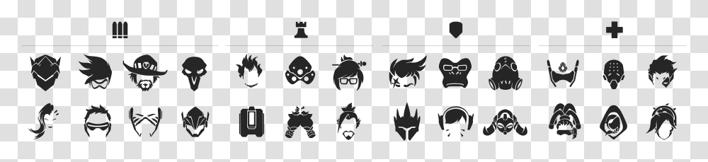 Overwatch Hero Icon, Stencil, Computer Keyboard, Computer Hardware, Electronics Transparent Png