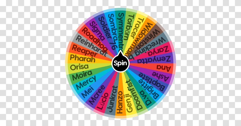 Overwatch Hero Selector Sigma Spin The Wheel App Circle, Label, Text, Word, Flower Transparent Png