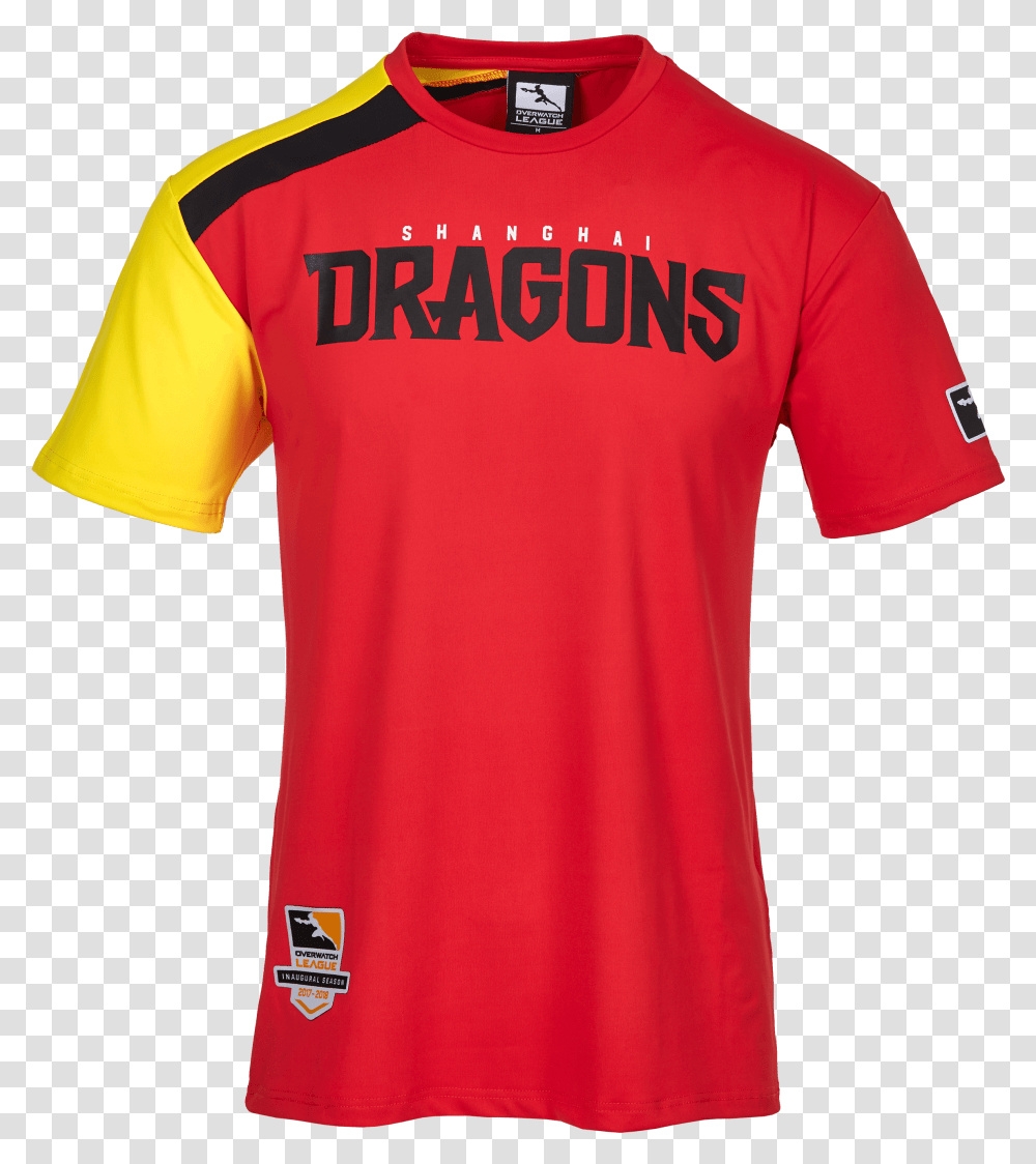 Overwatch League Shanghai Dragons Jersey Gamestop Short Sleeve, Clothing, Apparel, Shirt, T-Shirt Transparent Png