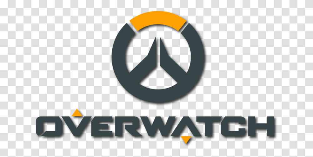 Overwatch Logo Free In Background Overwatch Logo, Symbol, Poster, Advertisement, Steering Wheel Transparent Png