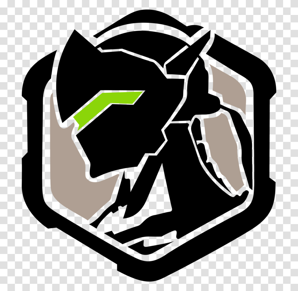 Overwatch Logo Genji Overwatch Genji Logo, Stencil, Person, Human Transparent Png