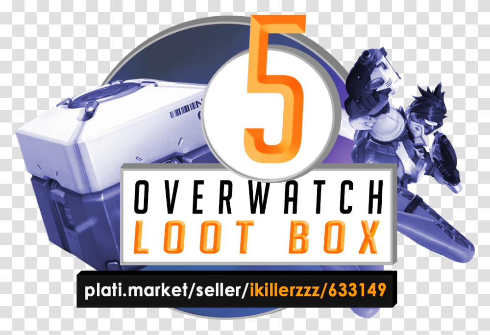 Overwatch Loot Box X5 Twitch Prime Key Graphic Design, Poster, Advertisement, Helmet Transparent Png
